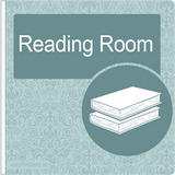 Dementia Friendly Sign Projecting Reading Room Sign Blue