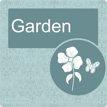 Dementia Friendly Signage Wall or Door Sign Garden