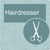 Dementia Friendly Door Sign Hairdresser Blue