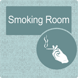 Dementia Friendly Signage Door Sign Smoking Room Blue