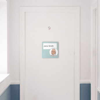 Dementia Friendly Sign Personalised Room Sign Blue