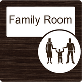 Dementia Friendly Family Room Door Sign