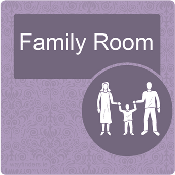 Dementia Friendly Family Room Door Sign