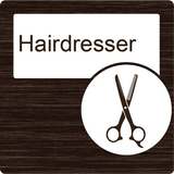 Dementia Friendly Hairdresser Door Sign