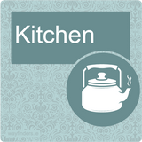 Dementia Friendly Signage Kitchen Door Sign Blue