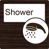 Dementia Friendly Shower Door Sign