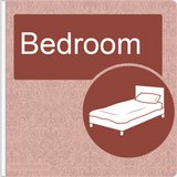 Dementia Friendly Projecting Bedroom Sign