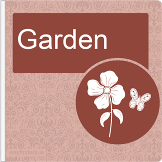 Dementia Friendly Projecting Garden Sign