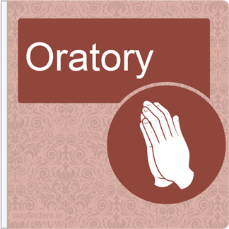 Dementia Friendly Projecting Oratory Sign