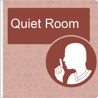 Dementia Friendly Projecting Quiet Room Sign