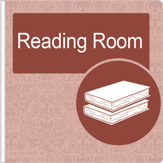 Dementia Friendly Projecting Reading Room Sign