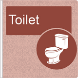 Dementia Friendly Projecting Toilet Sign