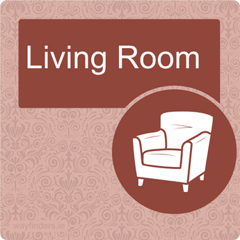 Nursing Home Dementia Friendly Door Sign Living Room