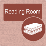 Nursing Home Dementia Friendly Door Sign Reading Room