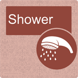 Nursing Home Dementia Friendly Door Sign Shower