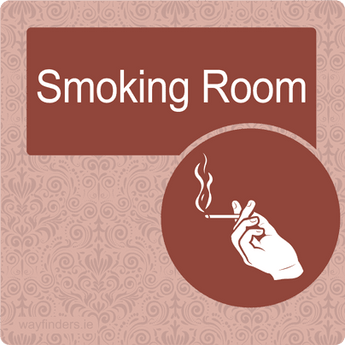 Nursing Home Dementia Friendly Door Sign Smoking Room