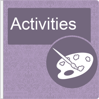 Dementia Friendly Projecting Activities Sign