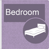 Dementia Friendly Projecting Bedroom Sign