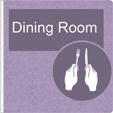 Dementia Friendly Projecting Dining Room Sign