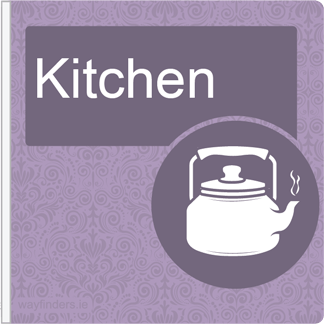 Dementia Friendly Projecting Kitchen Sign