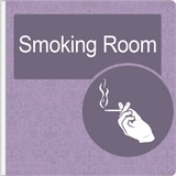 Dementia Friendly Projecting Smoking Room Sign