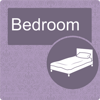 Nursing Home Dementia Friendly Door Sign Bedroom