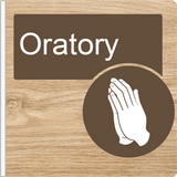 Dementia Friendly Projecting Oratory Sign