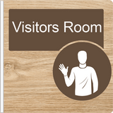 Dementia Friendly Projecting Visitors Room Sign