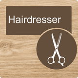 Dementia Friendly Hairdresser Door Sign