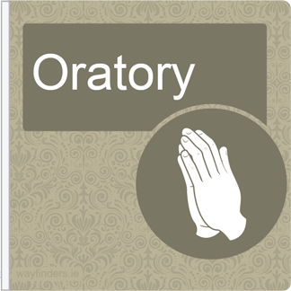 Dementia Friendly Projecting Oratory Sign