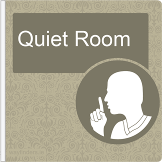 Dementia Friendly Projecting Quiet Room Sign