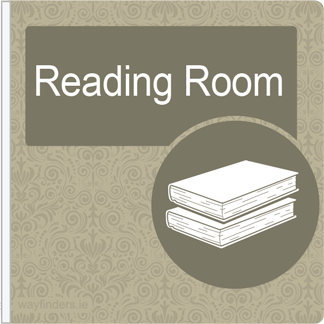 Dementia Friendly Projecting Reading Room Sign