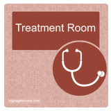 Dementia Door Sign - Garnet Red - Signage for Care