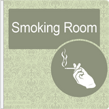 Dementia Friendly Projecting Smoking Room Sign