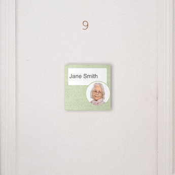 Paper Insert Dementia Sign - Veridian Green - Signage for Care