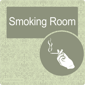 Dementia Friendly Smoking Room Door Sign