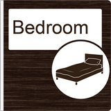 Dementia Friendly Projecting Bedroom Sign