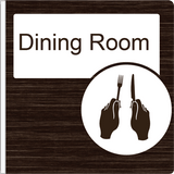 Dementia Friendly Projecting Dining Room Sign