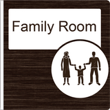 Dementia Friendly Projecting Family Room Sign