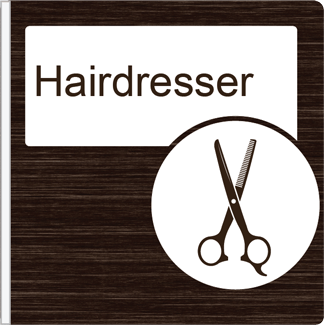 Dementia Friendly Projecting Hairdresser Sign