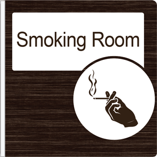 Dementia Friendly Projecting Smoking Room Sign