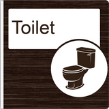 Dementia Friendly Projecting Toilet Sign