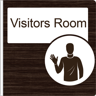 Dementia Friendly Projecting Visitors Room Sign